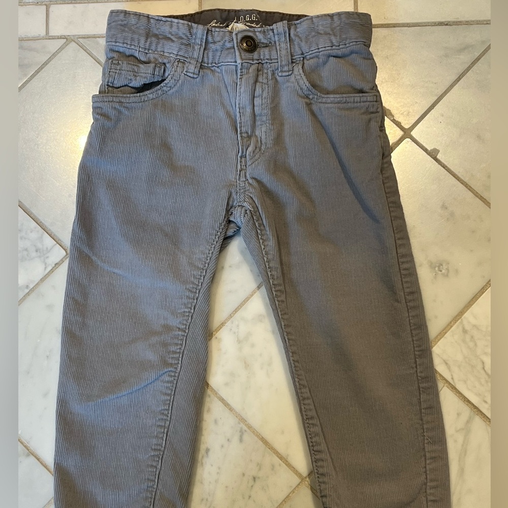 H&M 2 Soft Pants toddler boys size 2-3Y, grey and yellow